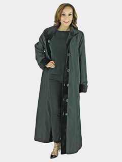 Woman's Black Sheared Mink Fur Coat