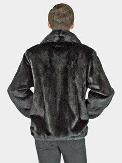 Man's Black Mink Fur Jacket