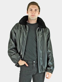 Man's Black Mink Fur Jacket