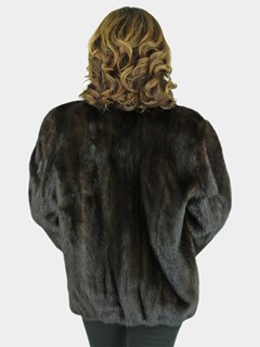 Woman's Mahogany Mink Fur Jacket