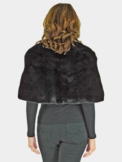 Woman's Black Mink Fur Stole