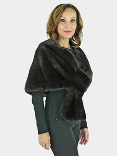 Woman's Mahogany Mink Fur Stole