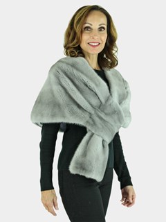 Woman's Sapphire Mink Fur Stole