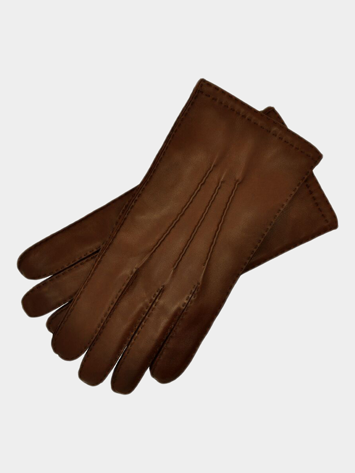 Brown Leather Gloves Mens Size 8