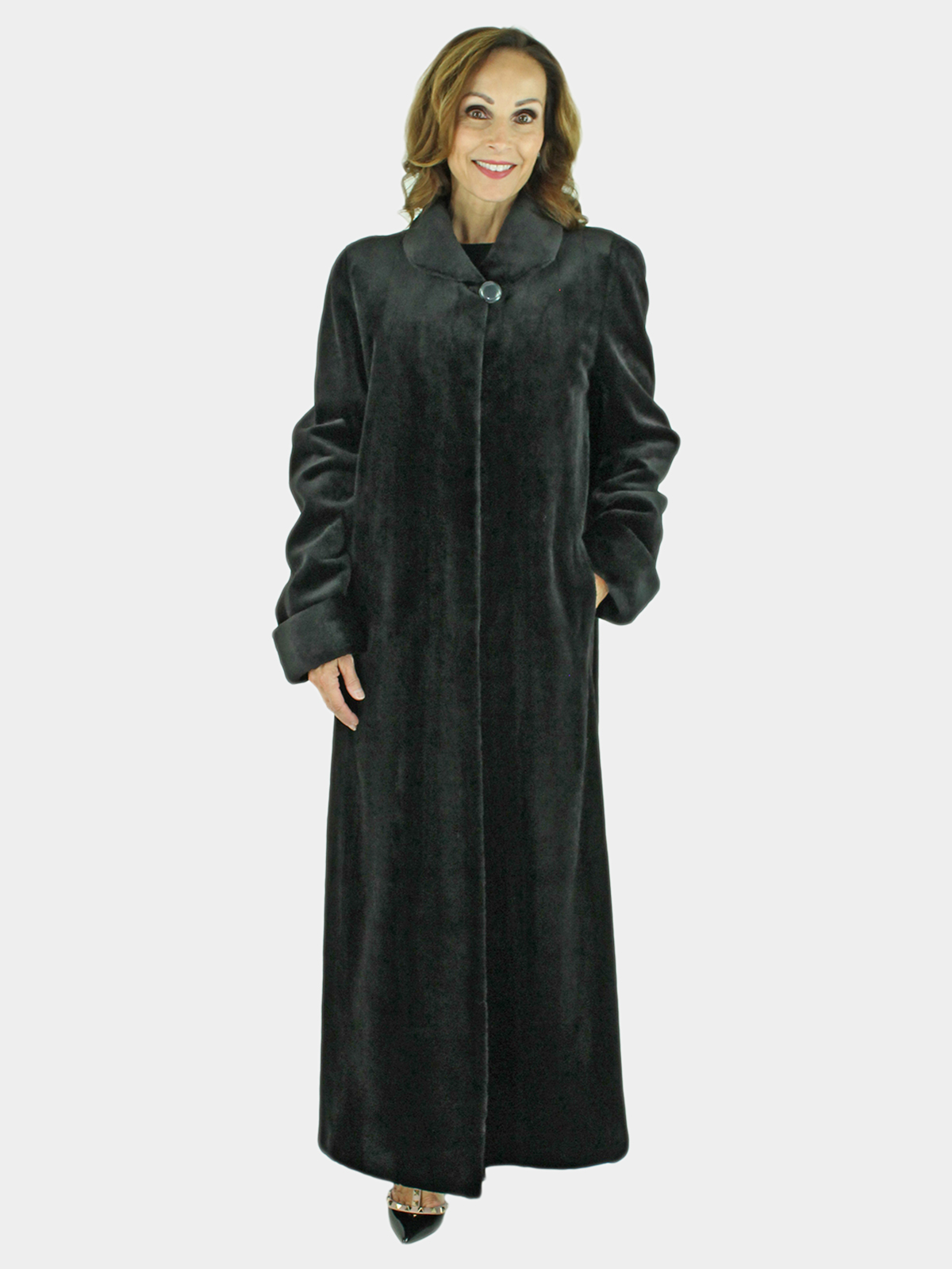 Day Furs Inc. Woman's Sheared Mink Fur Coat