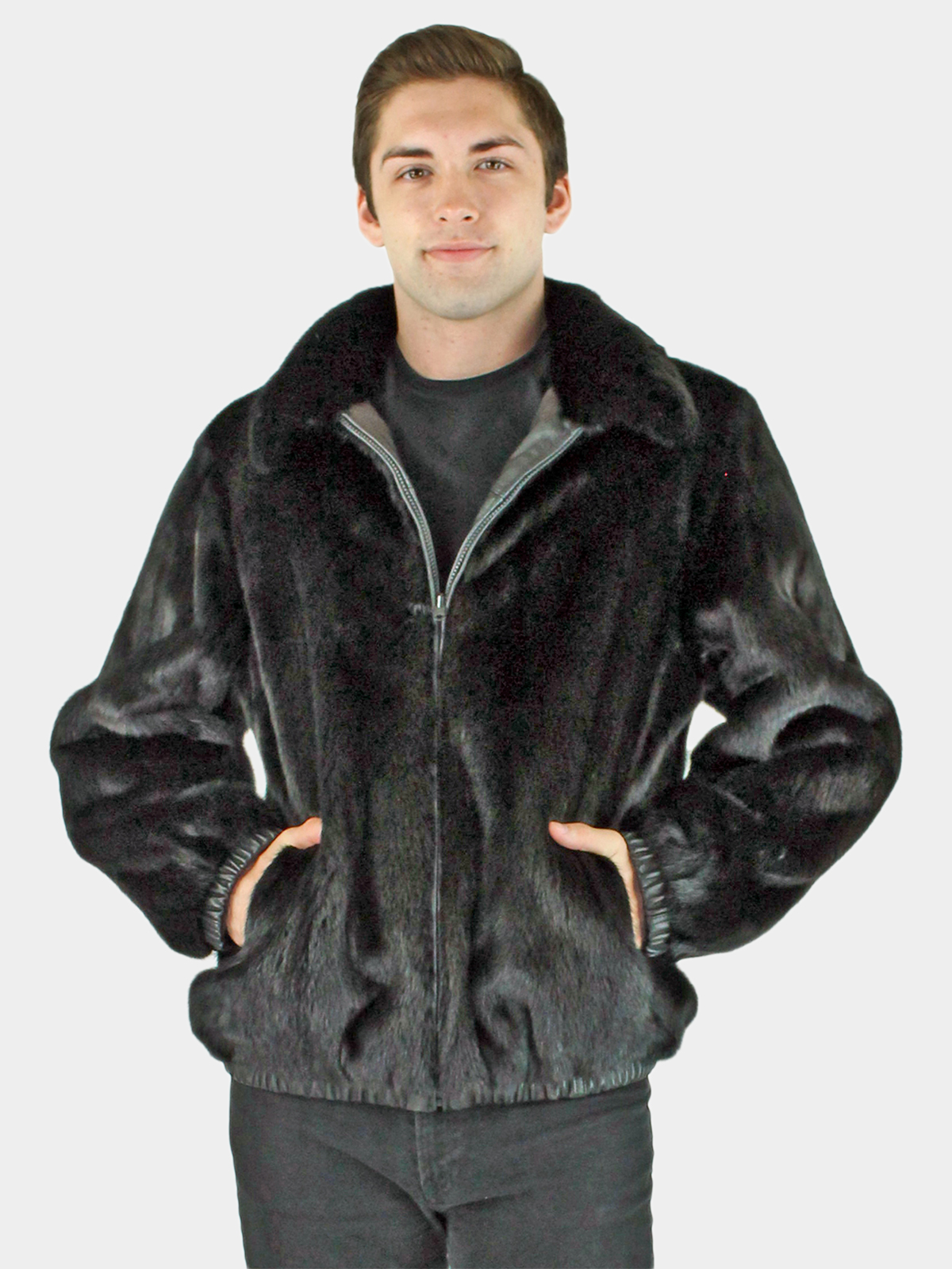 Bomber Collar Mink Jacket - Women - Ready-to-Wear