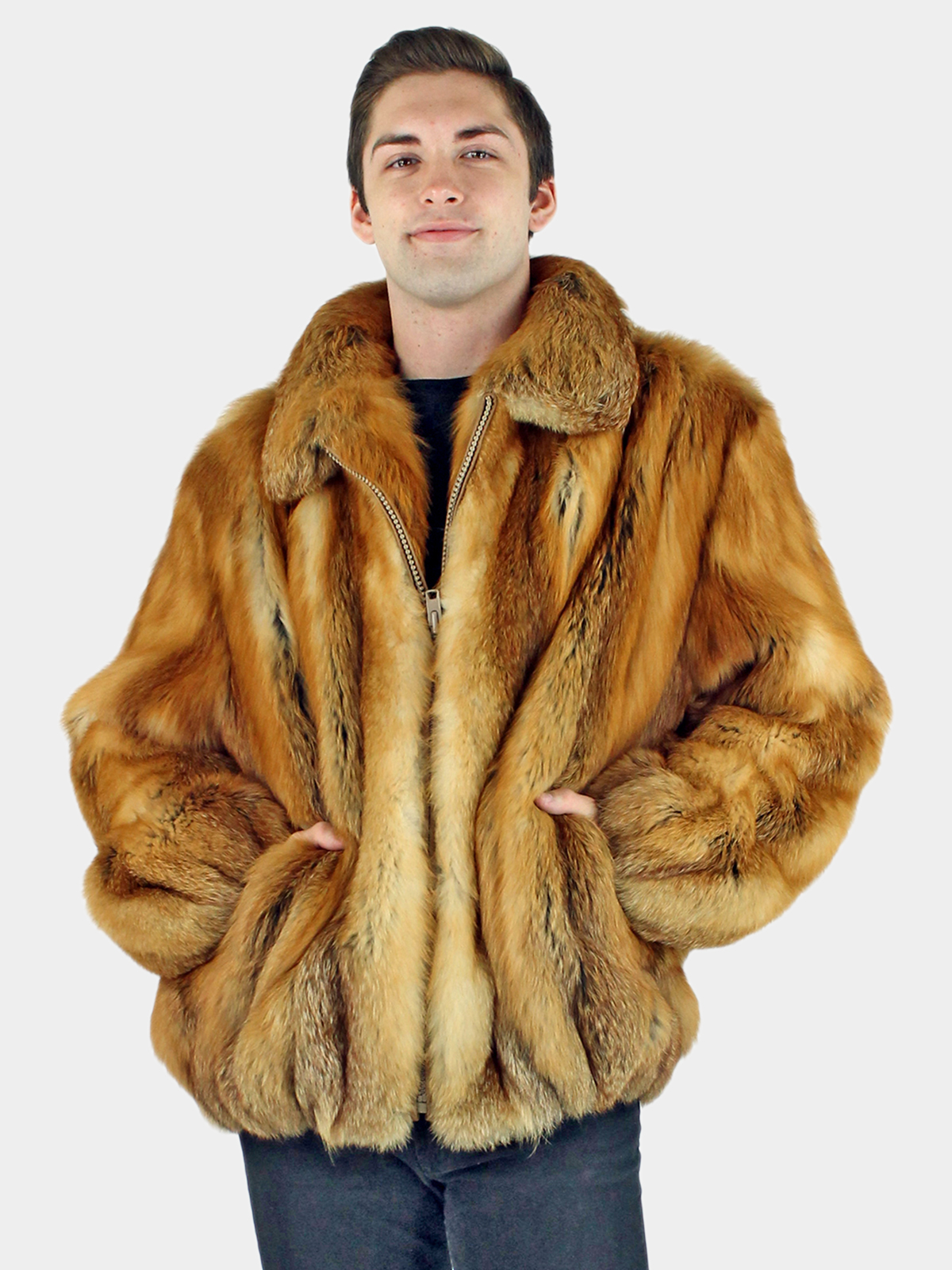 Mens mink fur coat and jacket