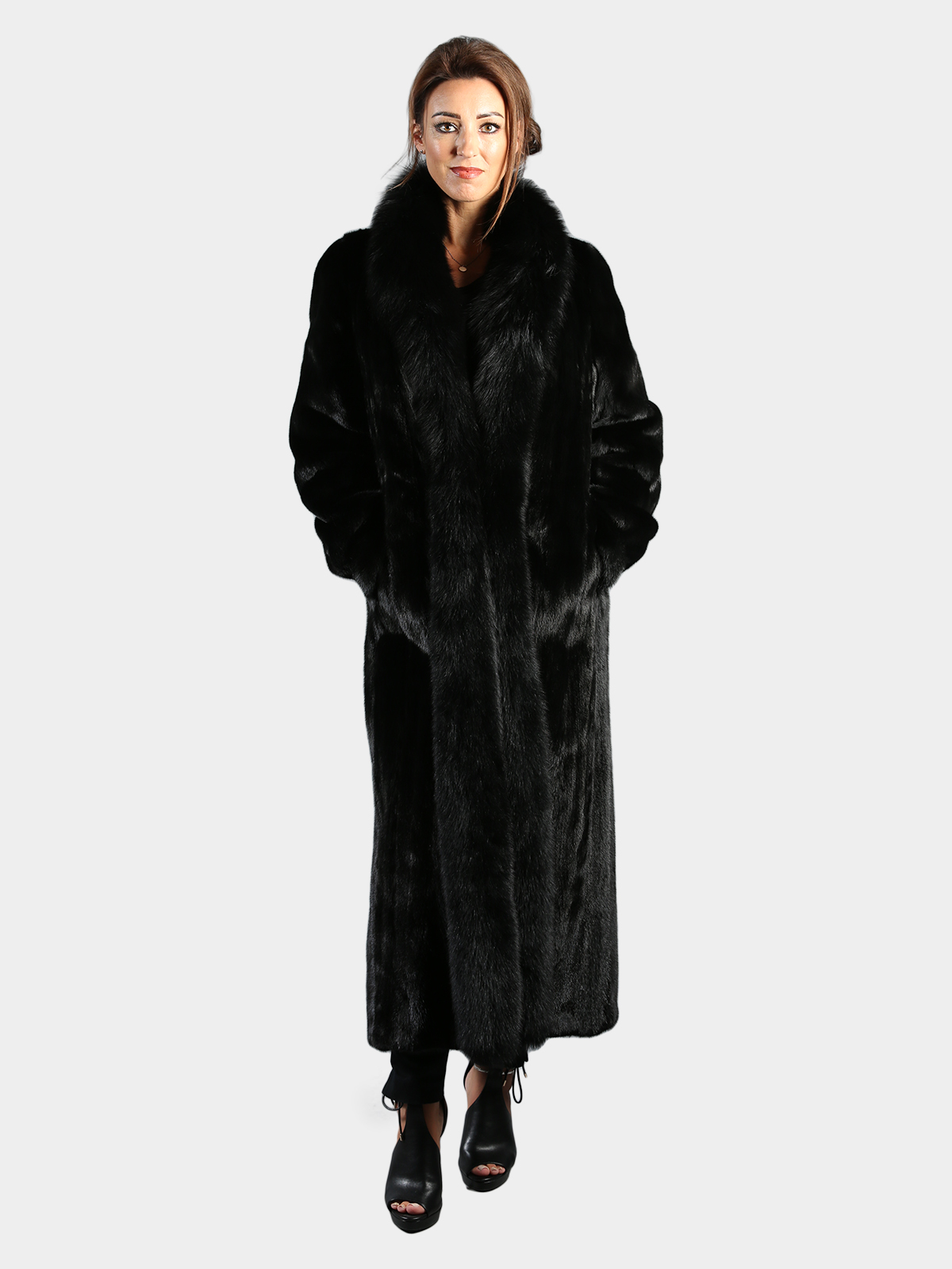 Day Furs, Inc. Woman's Black Mink Fur Coat