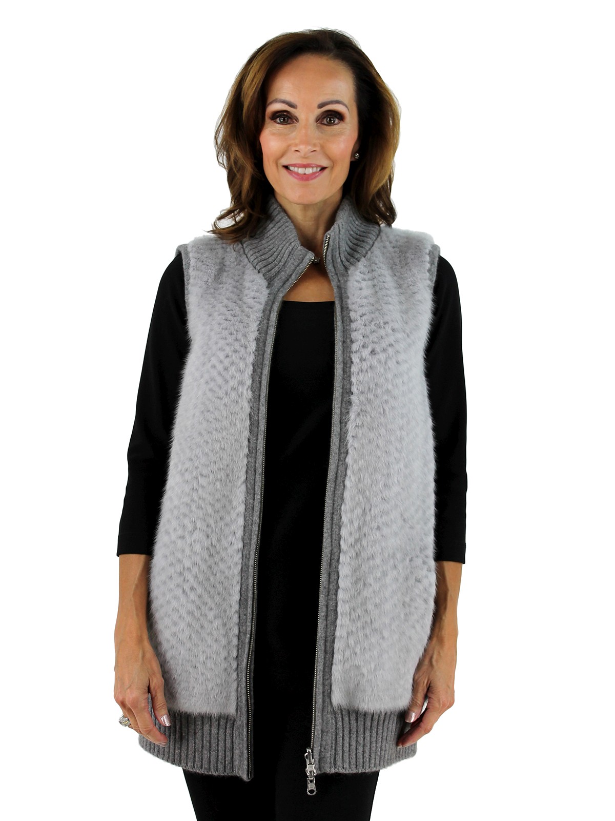 mink fur vest