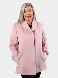 Woman's Pink Cashmere Wool Jacket