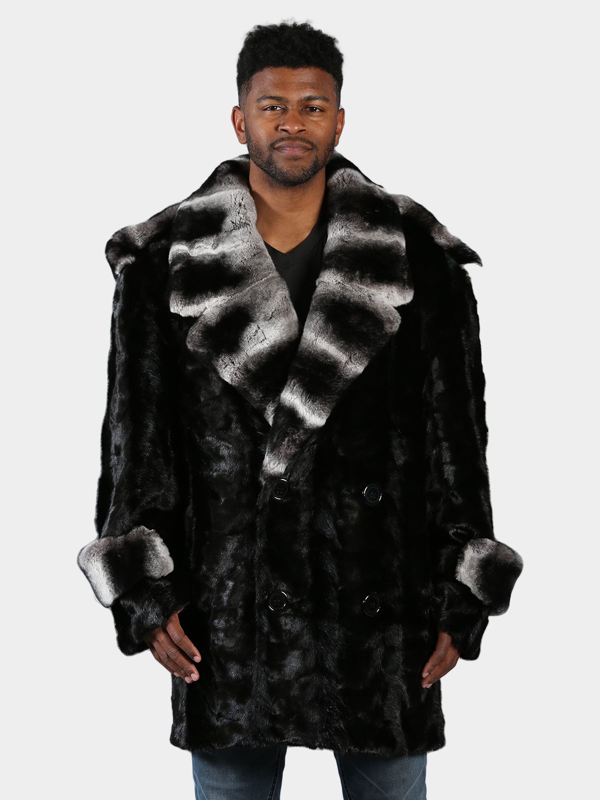 Mink peacoat sales