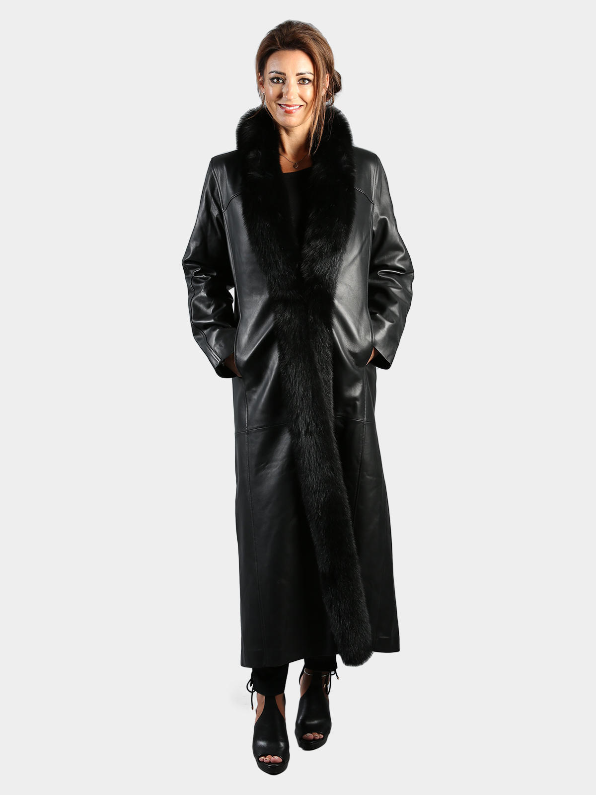 Leather coat in rain cheap