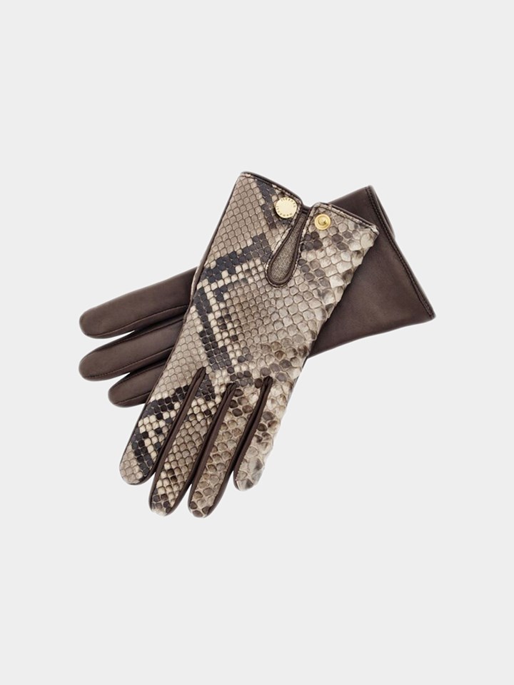 Pythone Leather Gloves Size 7