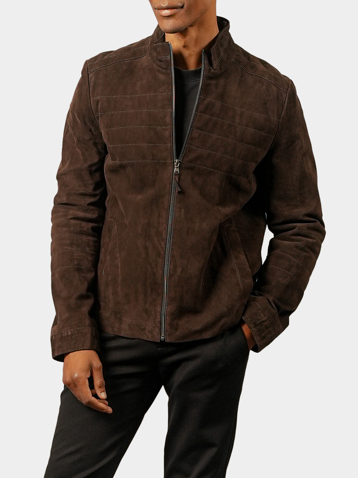 Man's Metis Brown Suede Jacket