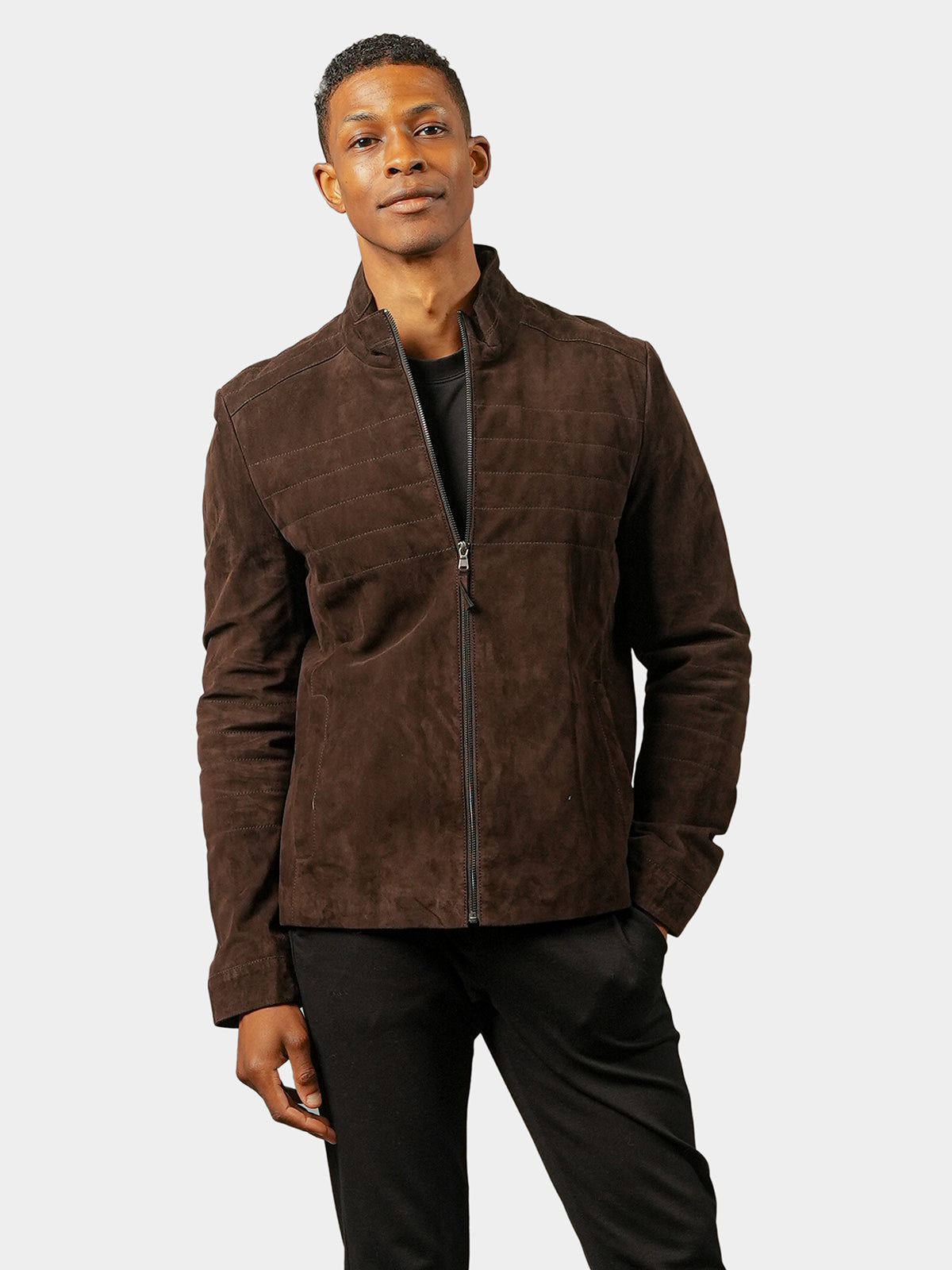 Man's Metis Brown Suede Jacket