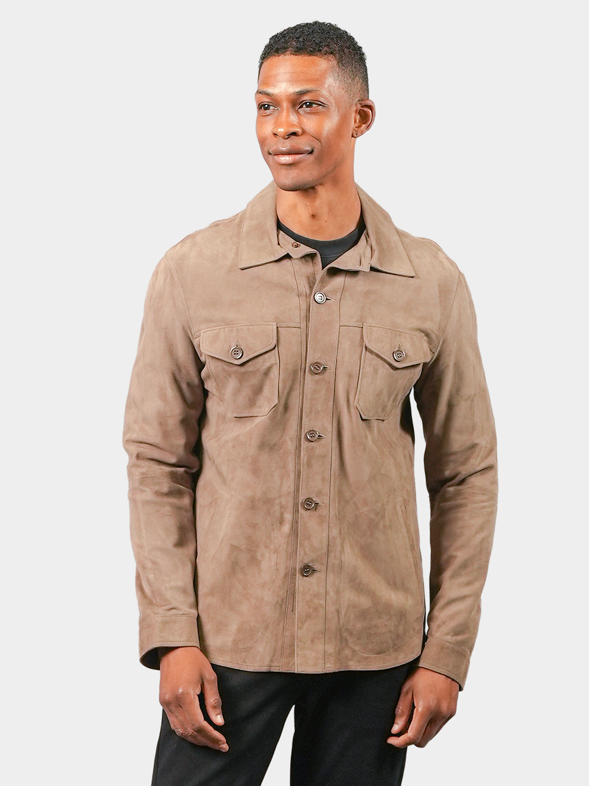 Man's Suede Shirt Jacket