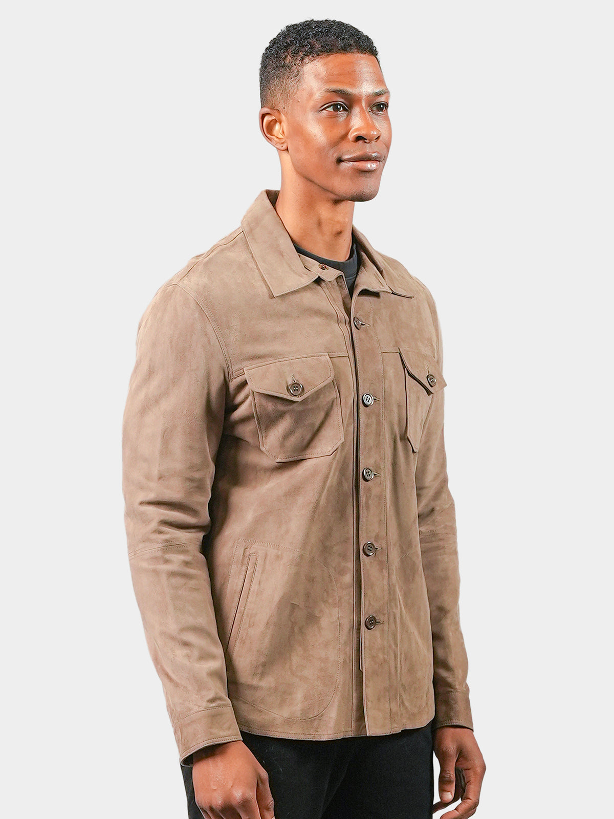 Man's Suede Shirt Jacket