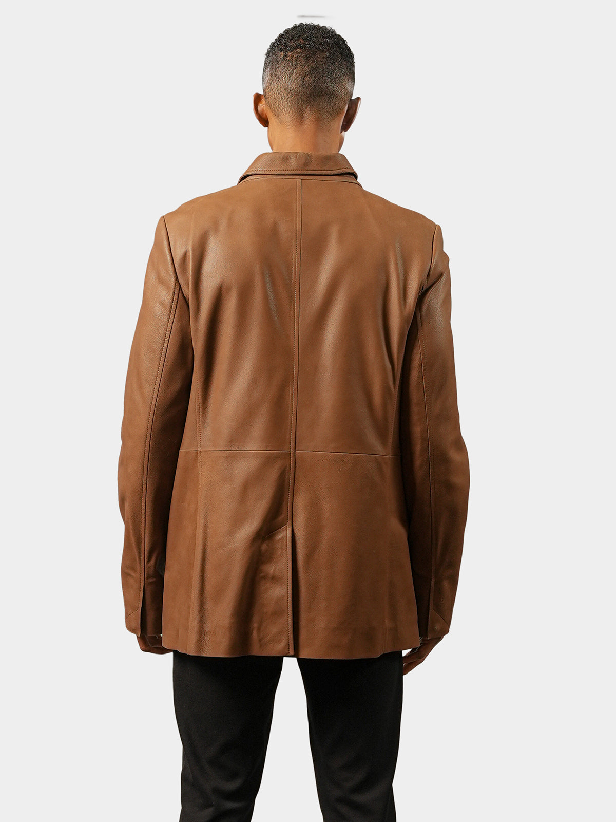 Man's Vintage Silk Leather Jacket