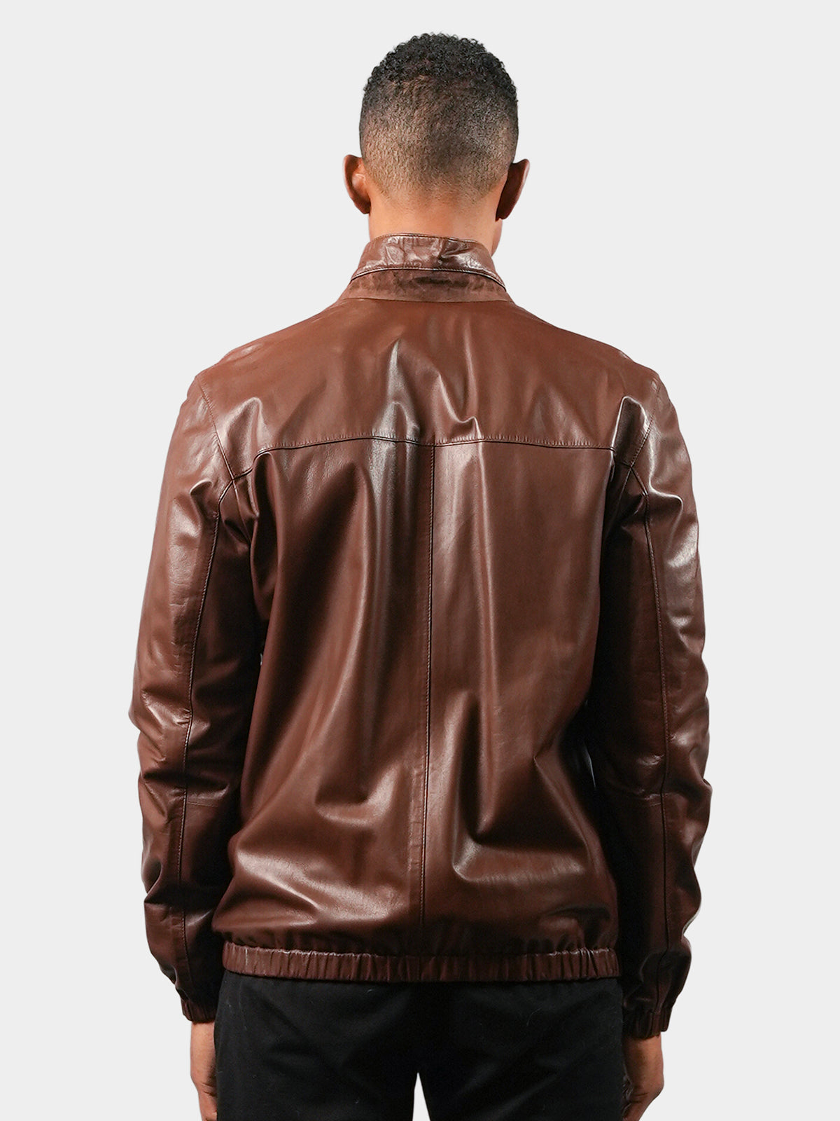 Man's Leather Reversible Jacket