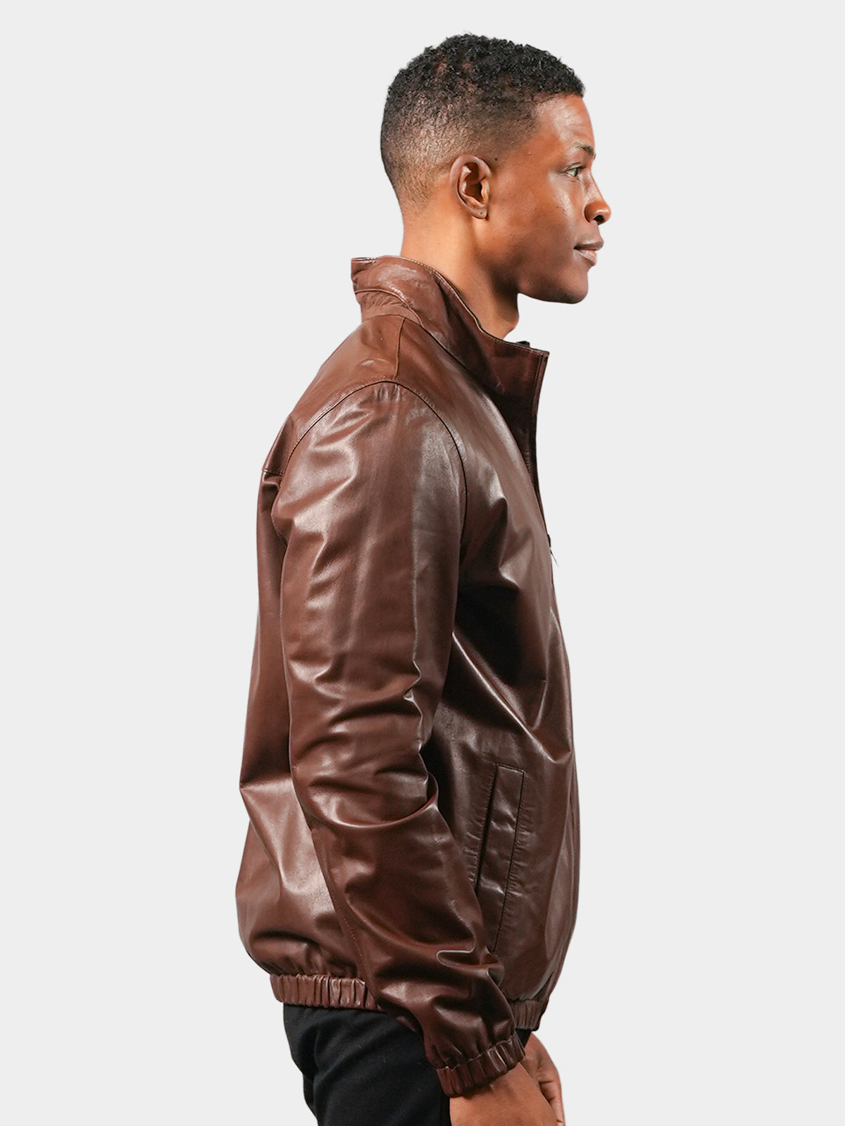 Man's Leather Reversible Jacket
