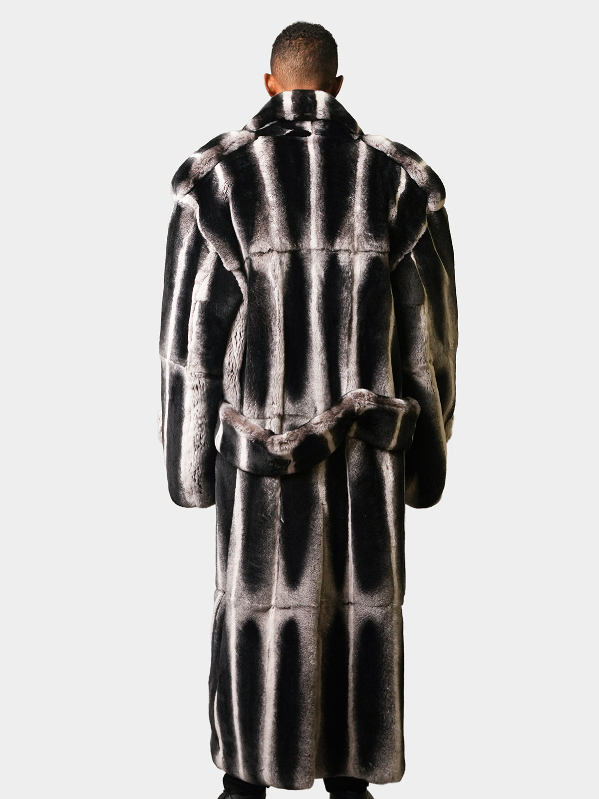 Man's Gray Rex Rabbit Coat