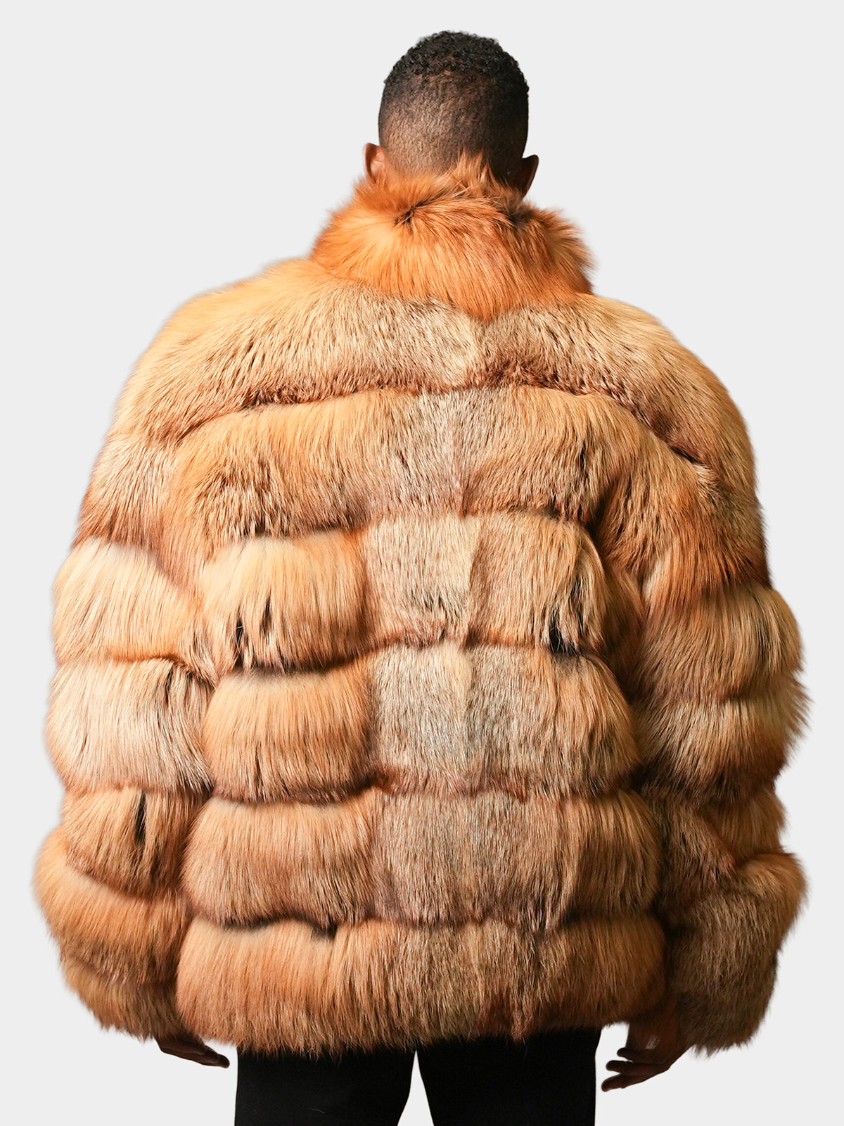 Man's Natural Red Fox Jacket