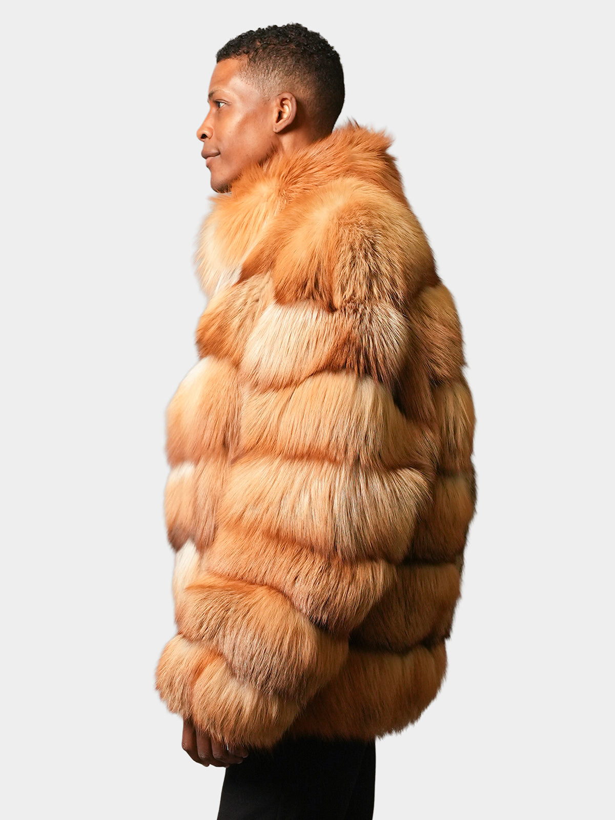 Man's Natural Red Fox Jacket