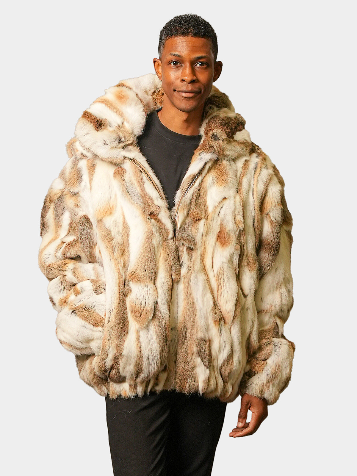 Man's Heather Rabbit Parka