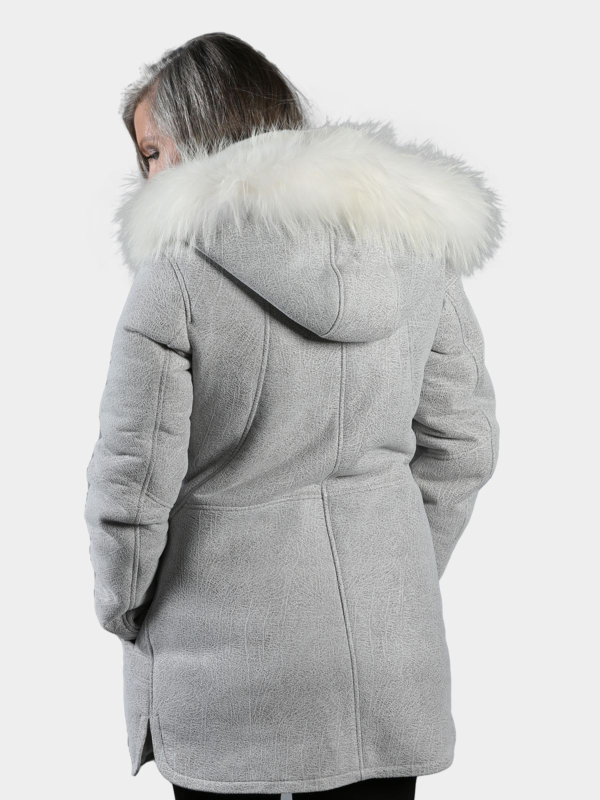 Woman's White Swan European Shearling Stroller