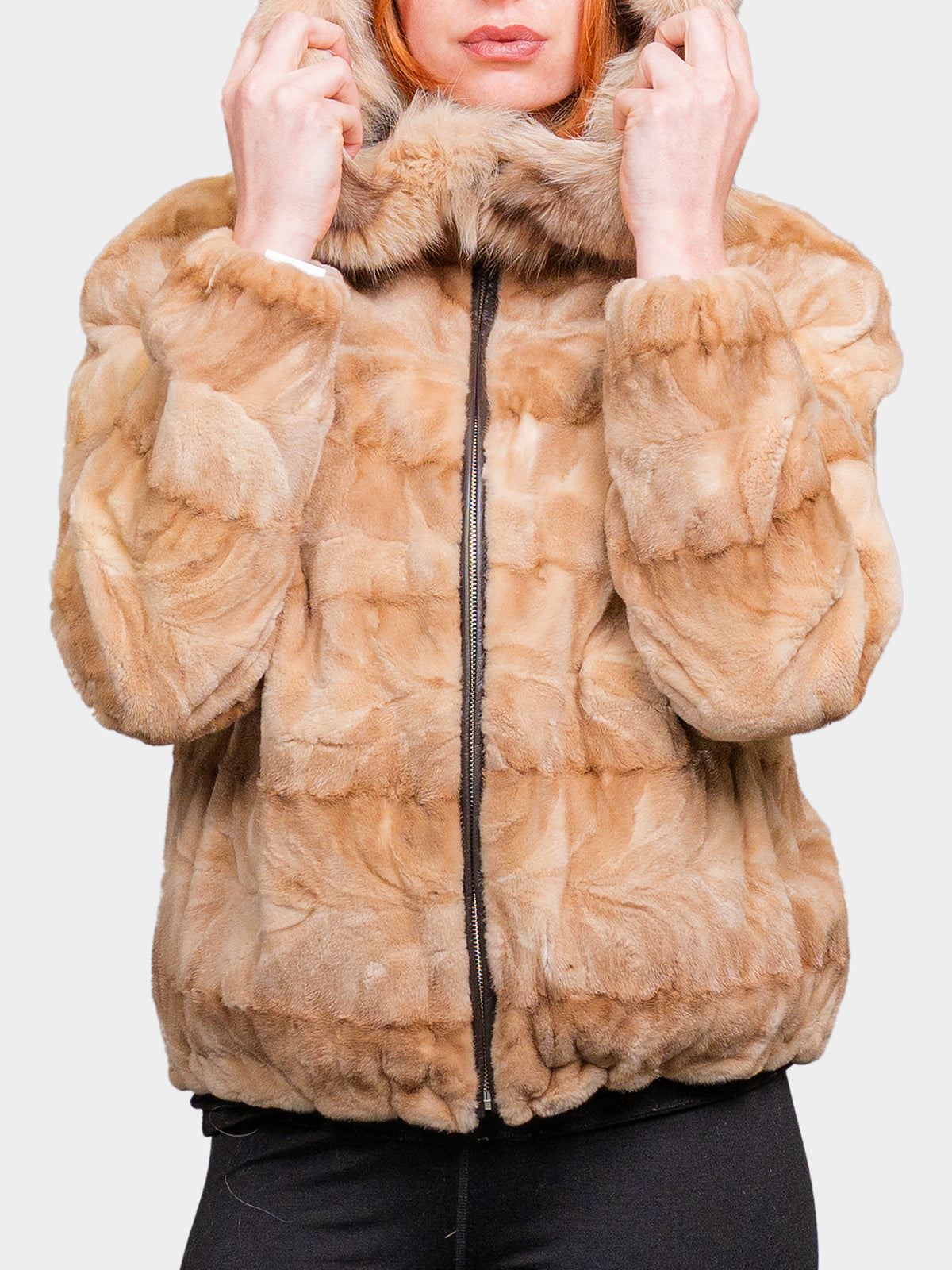 Women's Desert Sheared Mink Parka