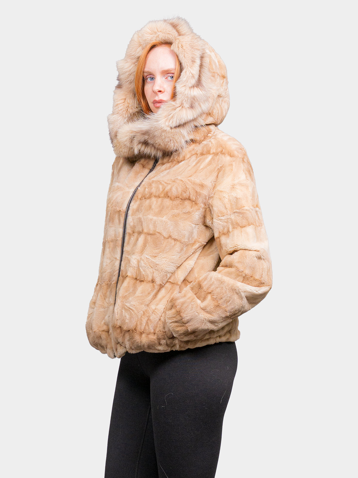 Women's Desert Sheared Mink Parka