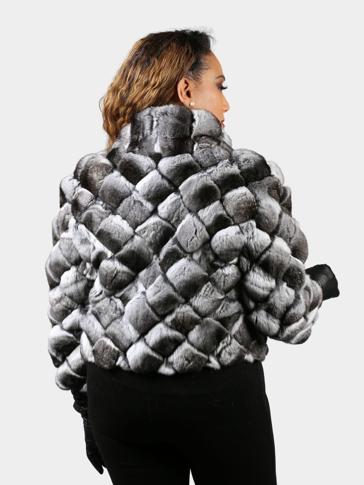 Women's Natural Chinchilla Fur Jacket