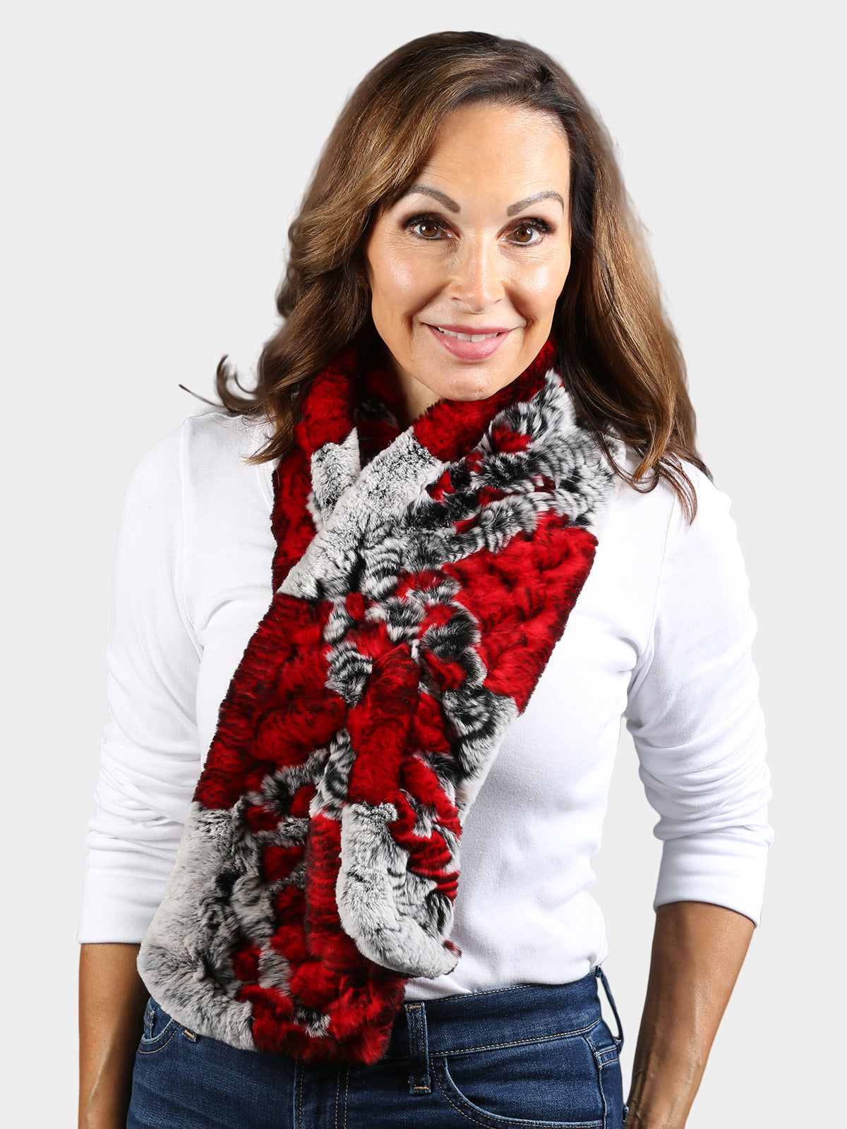 Women's Knitted Rex Scarf