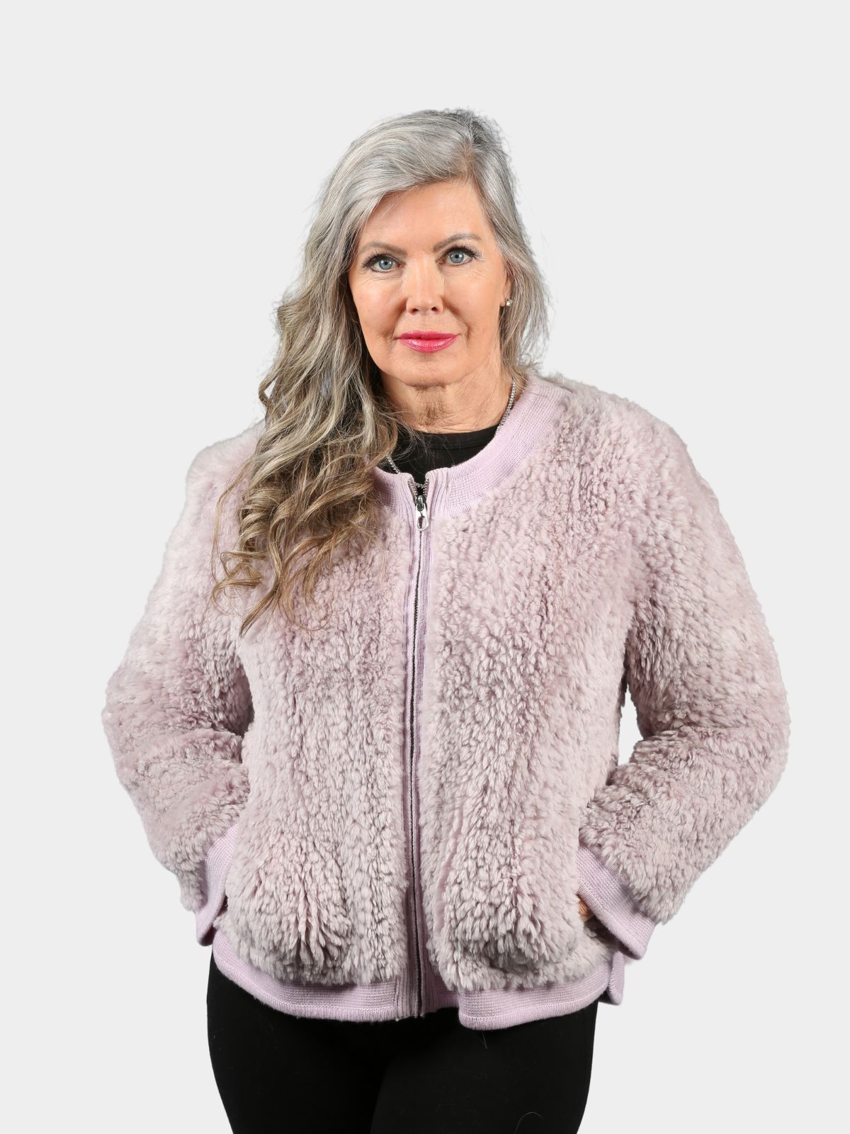 Women's Knitted Sheared Beaver Fur Jacket