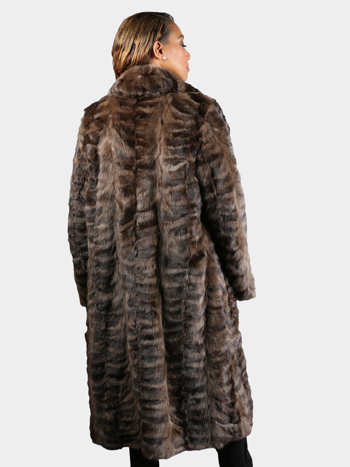 Women's Natural Sculptured Sable Fur Coat