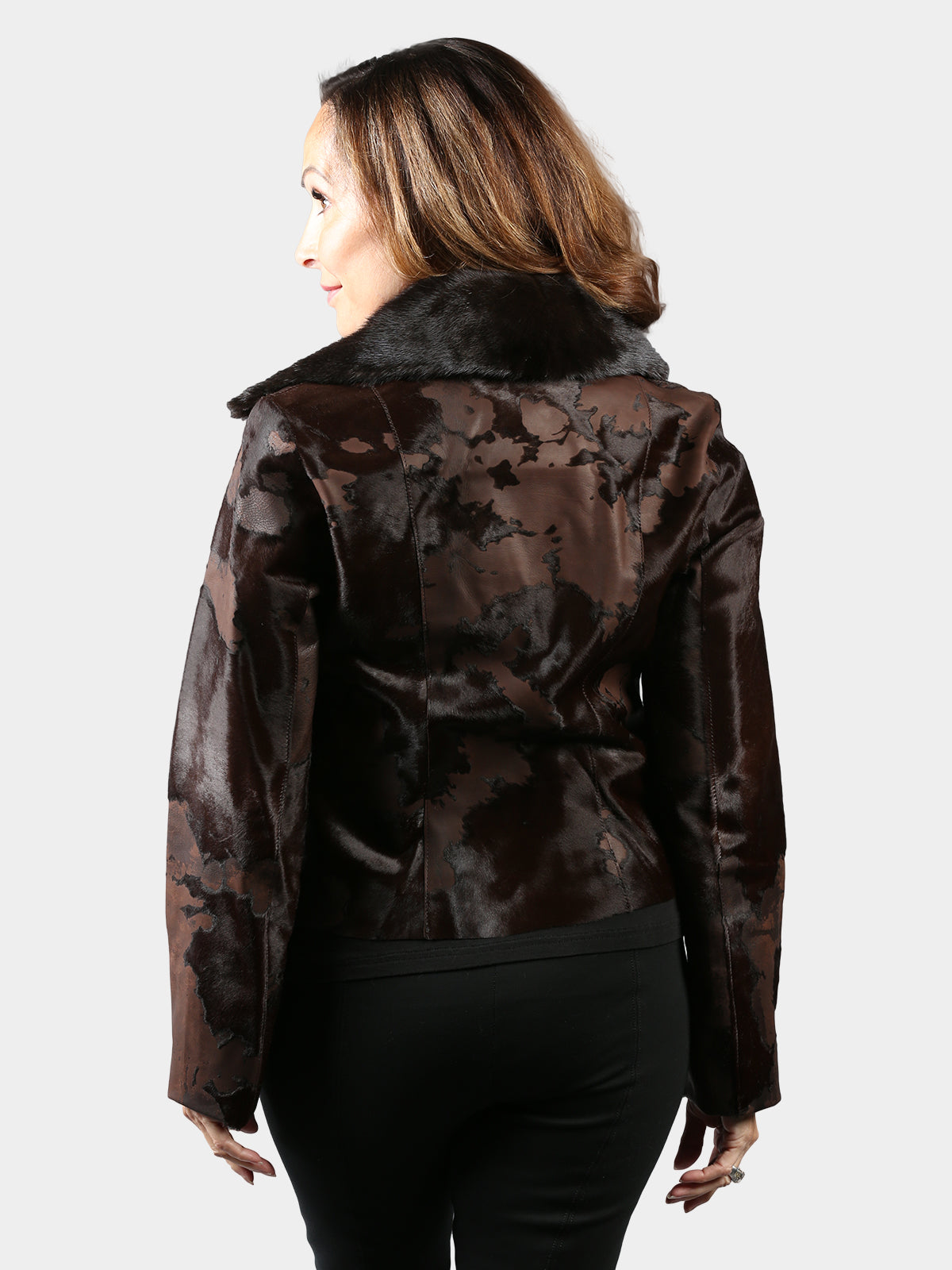 Woman's Luca Top Grain Calfskin Leather Jacket
