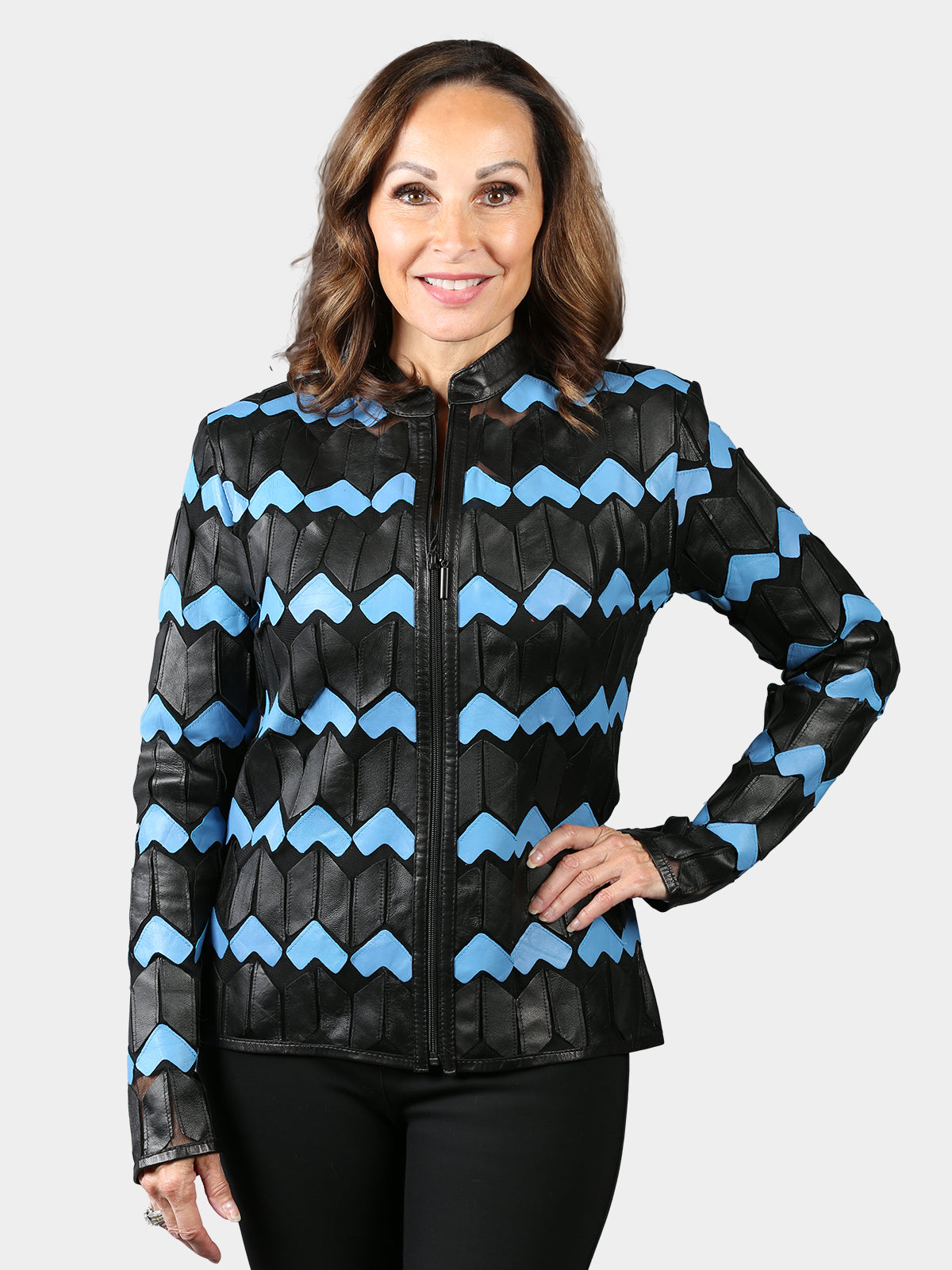 Woman's Black Lambskin Leather Jacket