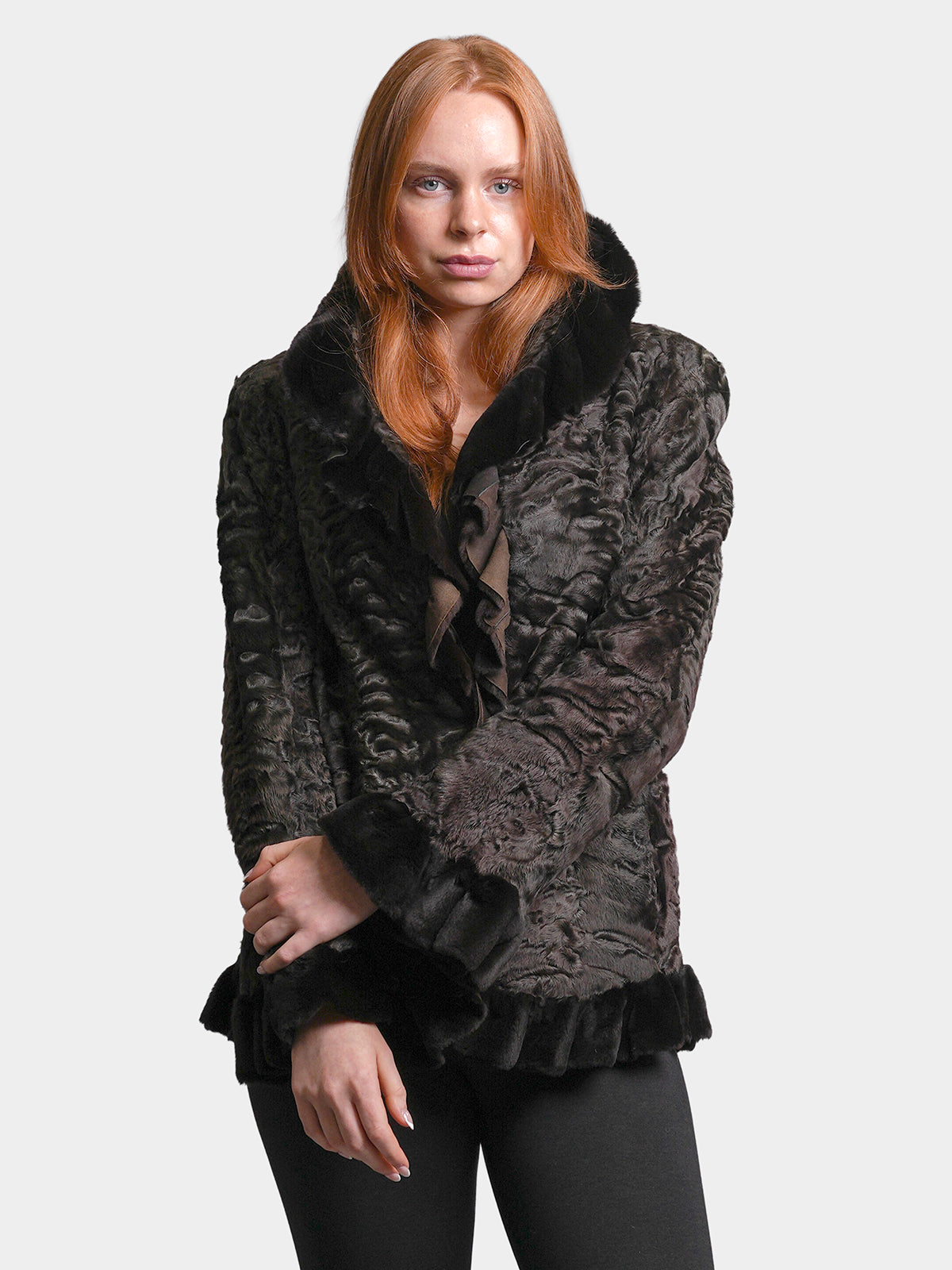Women's Brown Persian Lamb Jacket