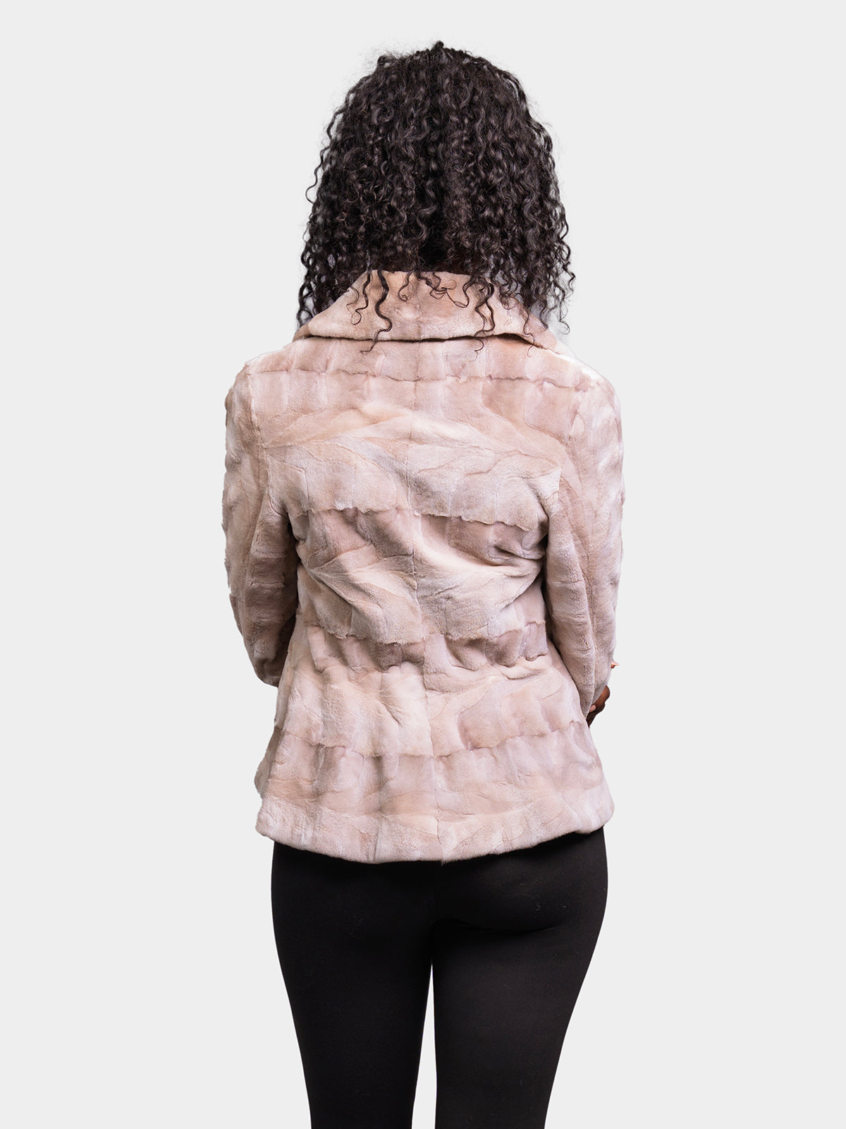 Women's Blush Sheared Mink Jacket
