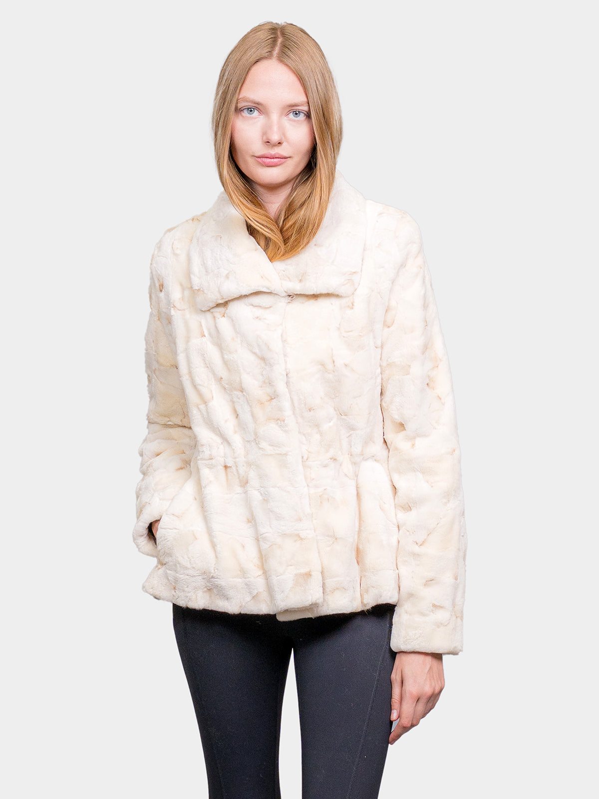 Women's Iceberg Sculptured Sheared Mink Jacket