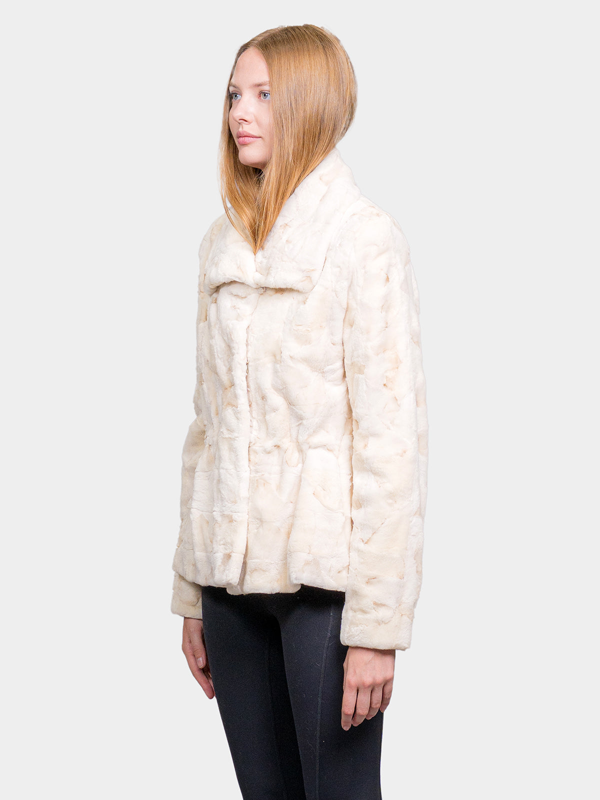 Women's Iceberg Sculptured Sheared Mink Jacket