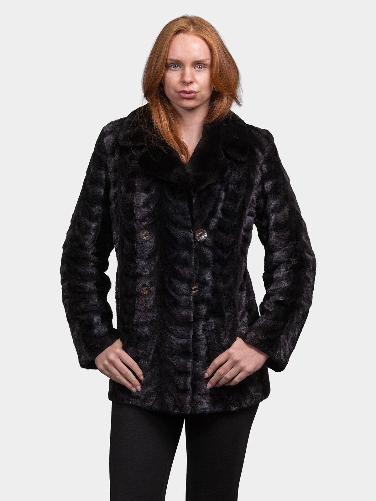 Women's Black Mink Pieces Stroller