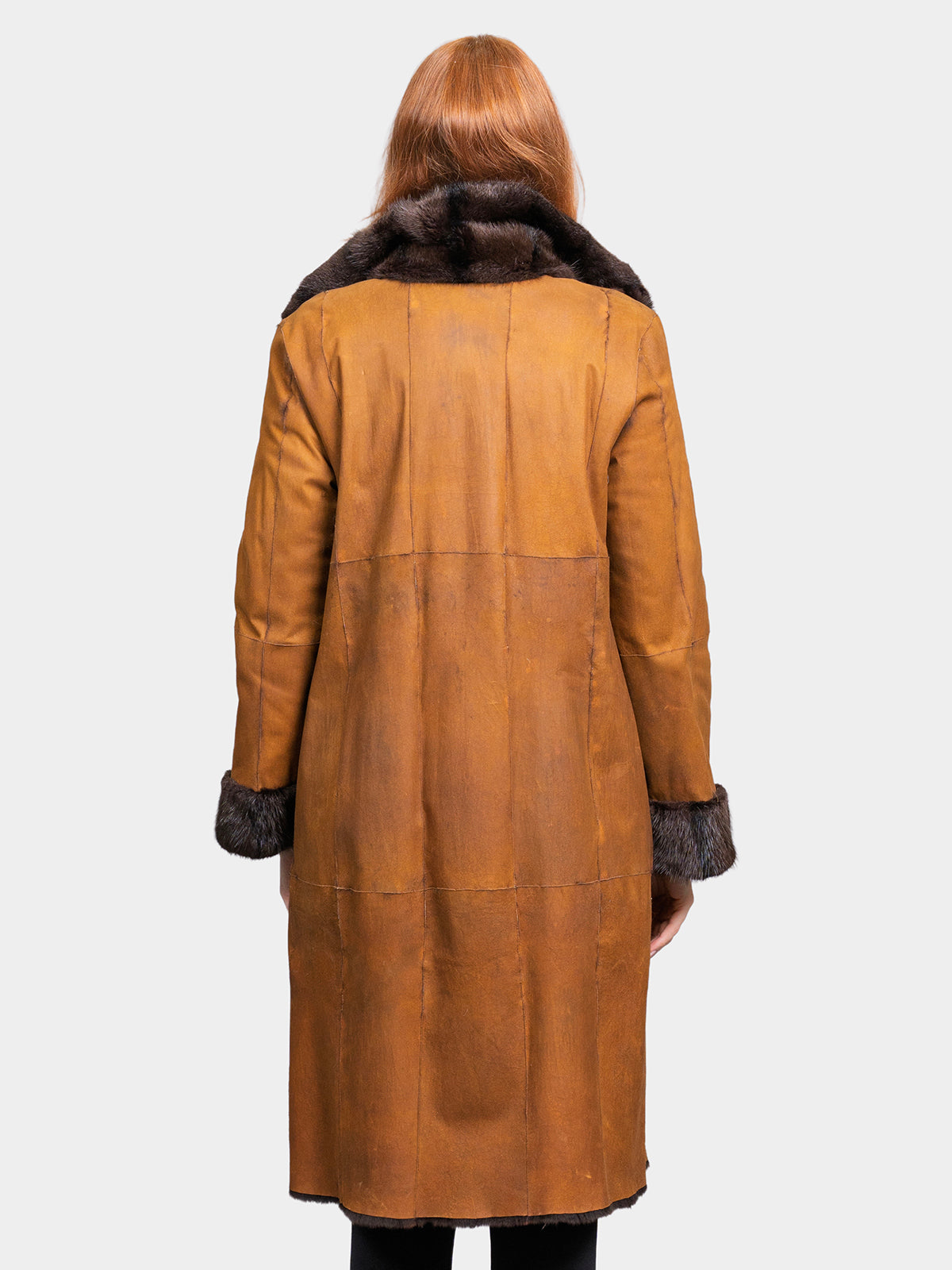 Women's Dark Brown Sheared Mink Jacket