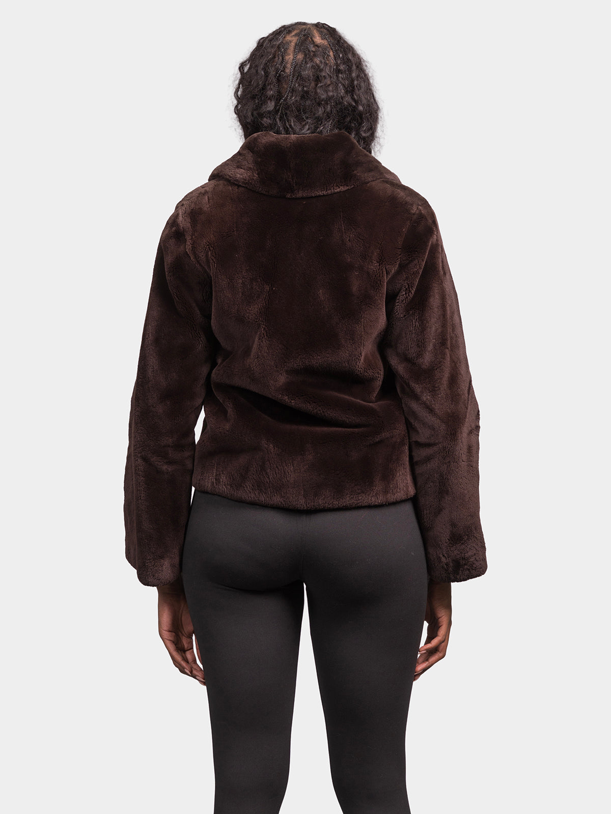 Women's Brown Sheared Beaver Jacket