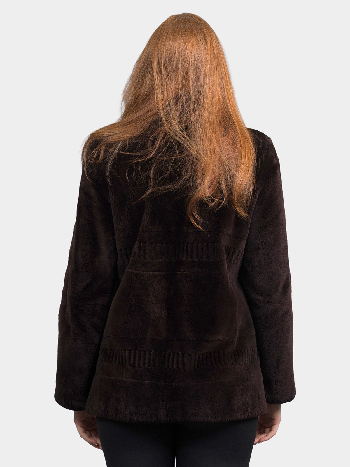 Women's Brown Sheared Beaver Jacket