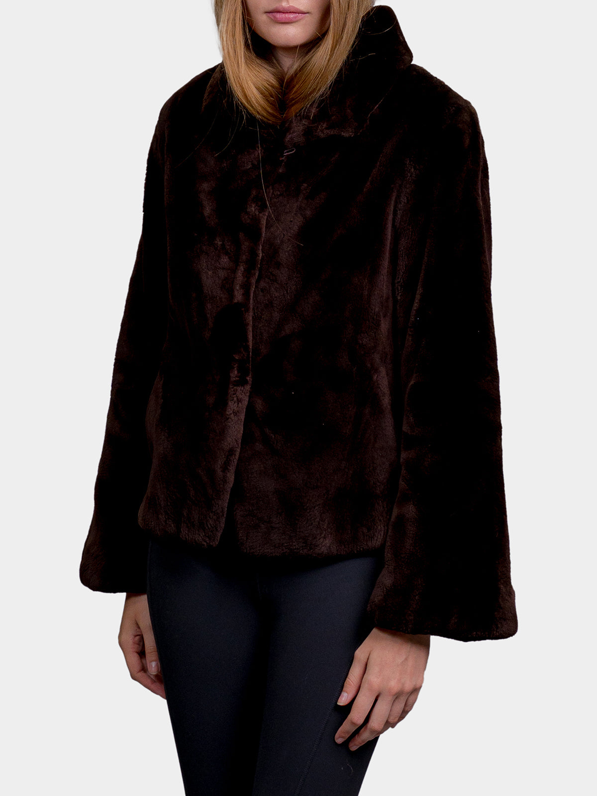 Women's Root Brown Sheared Beaver Jacket