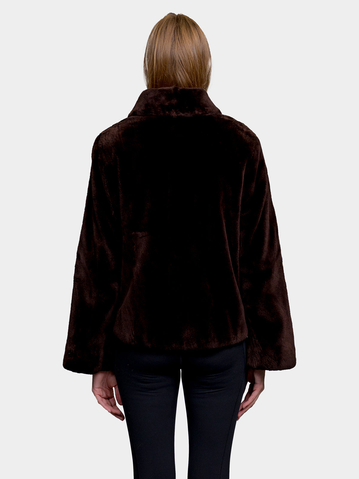 Women's Root Brown Sheared Beaver Jacket