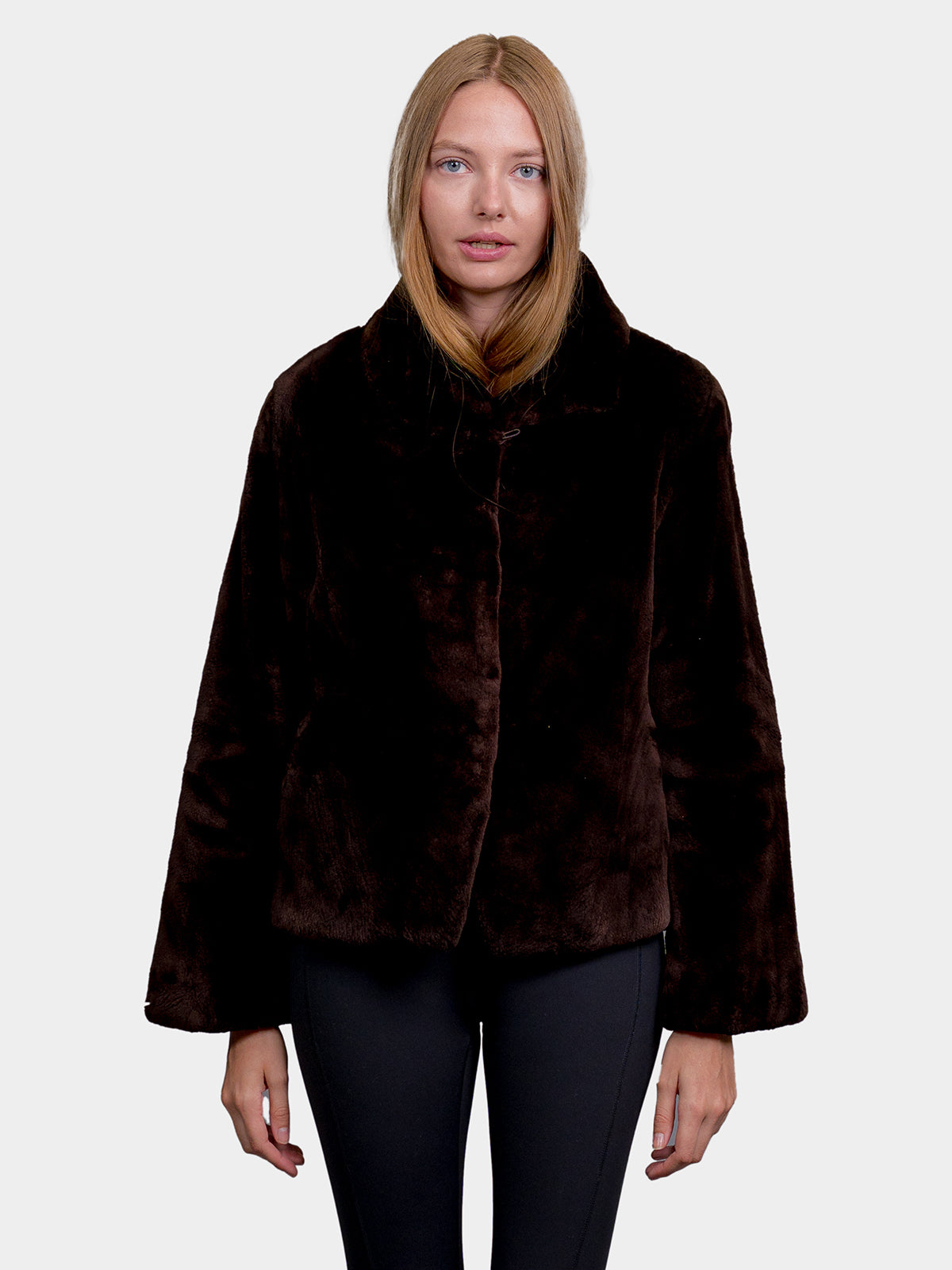 Women's Root Brown Sheared Beaver Jacket