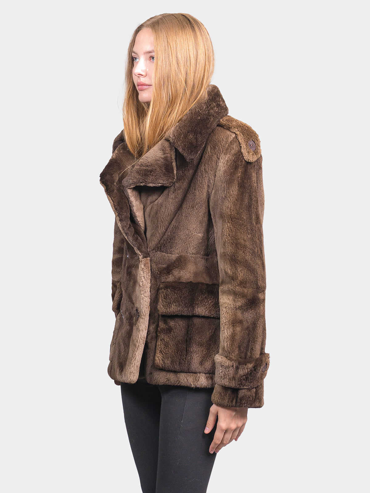 Women's Ruff Cut Phantom Beaver Jacket