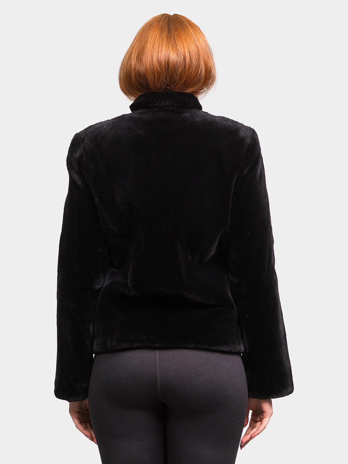 Women's Black Sheared Beaver Jacket